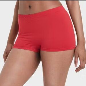 Colsie Red Seamless Boyshort Panties NWT